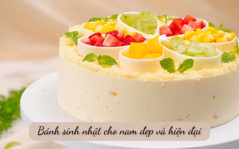 Bánh sinh nhật cho nam hiện đại, phong cách và sang trọng