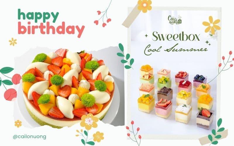 Tuyển chọn 10 mẫu bánh sinh nhật trái cây thơm ngon, đẹp mắt