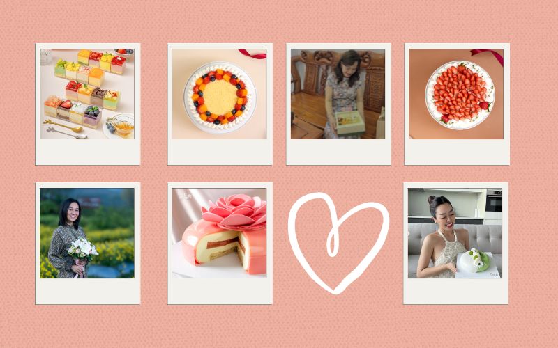 bánh sinh nhật cho mẹ hiện đại