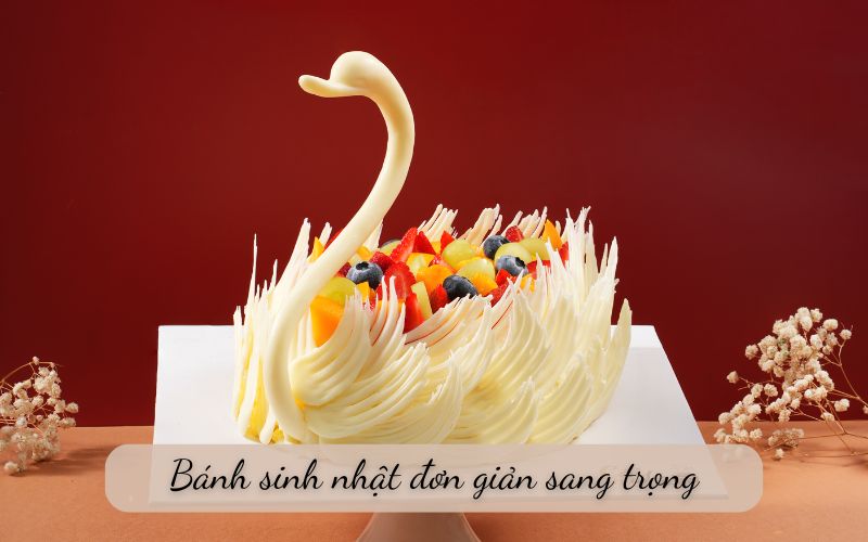 bánh sinh nhật đơn giản sang trọng