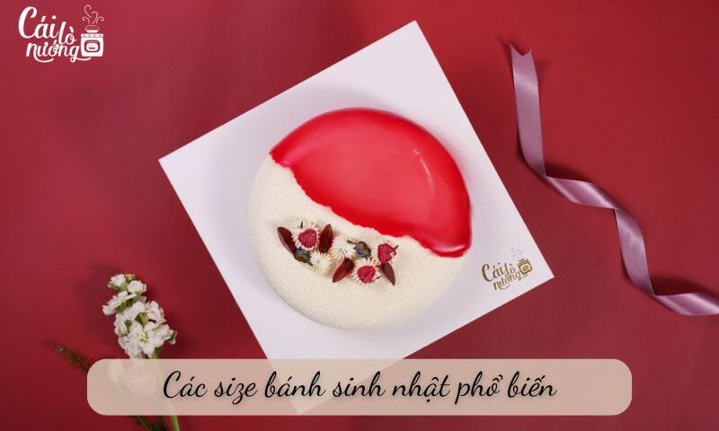 các size bánh sinh nhật