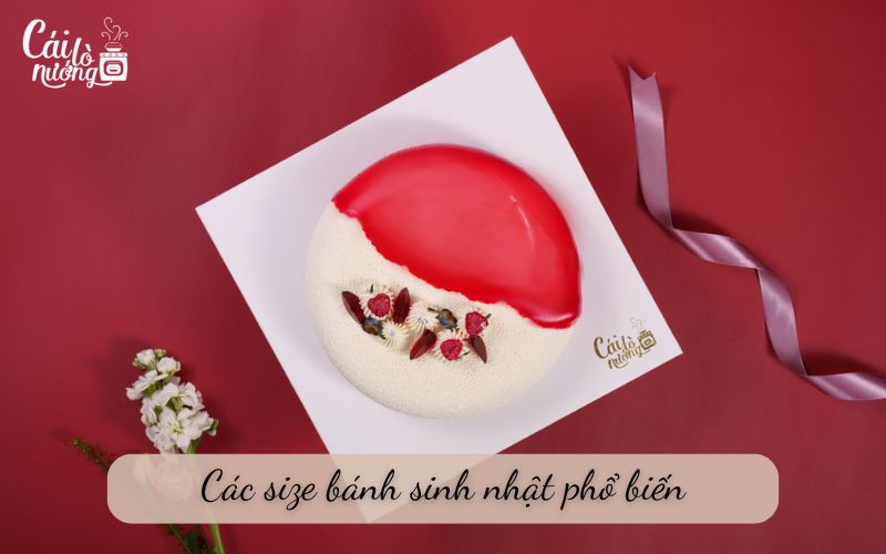 các size bánh sinh nhật