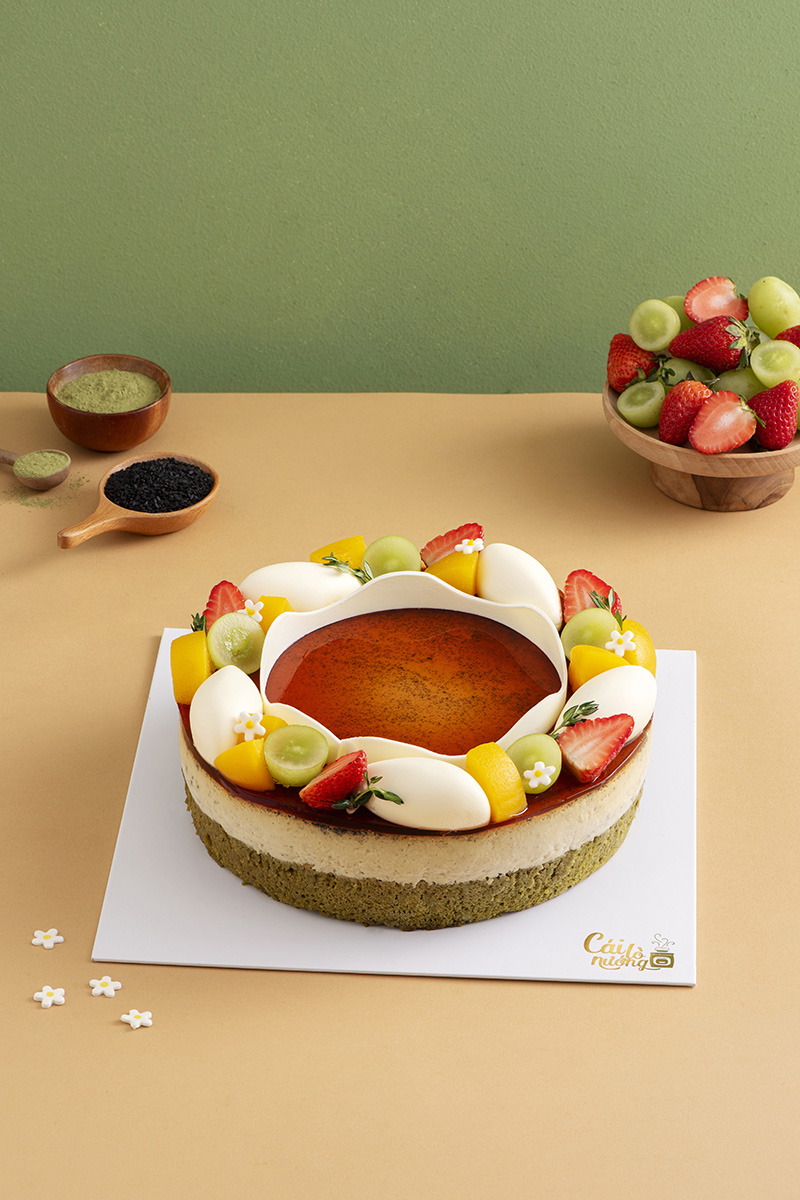 Soft Glow - Flan Gato Mè Đen Matcha
