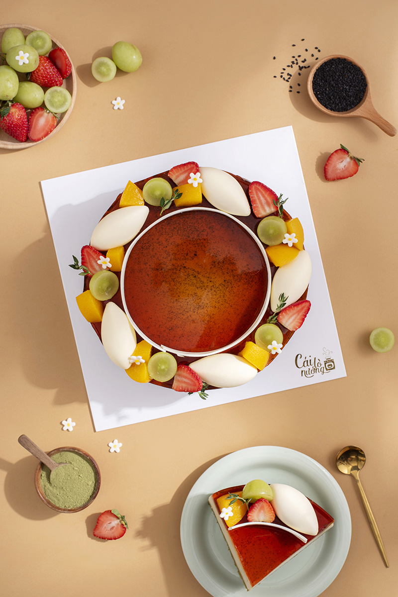 Soft Glow - Flan Gato Mè Đen Matcha