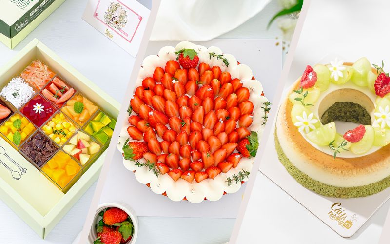 bánh sinh nhật hoa quả tươi