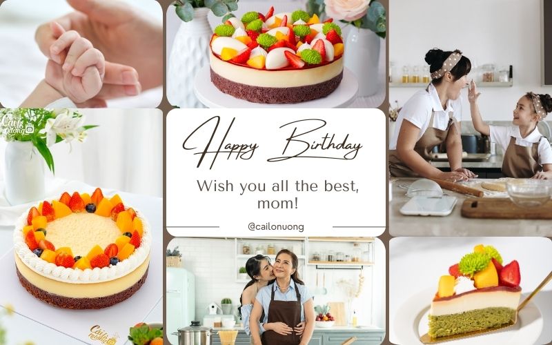 mẫu bánh sinh nhật đơn giản cho mẹ