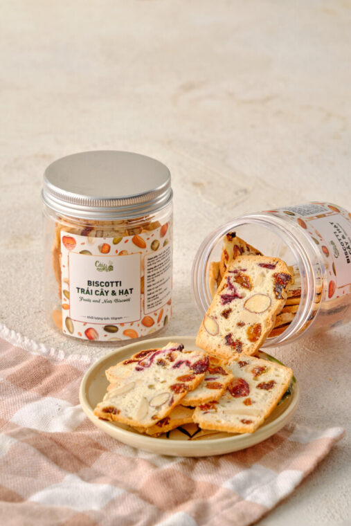 Fruits and Nuts Biscotti - Biscotti trái cây và hạt
