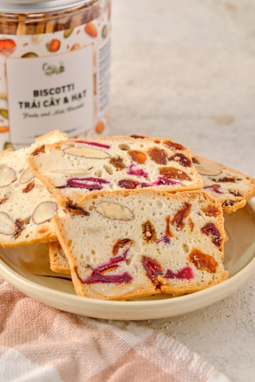 Fruits and Nuts Biscotti - Biscotti trái cây và hạt