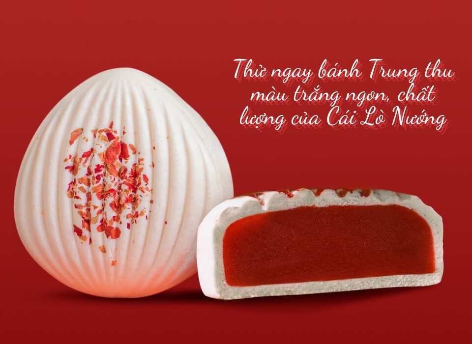 bánh Trung thu màu trắng