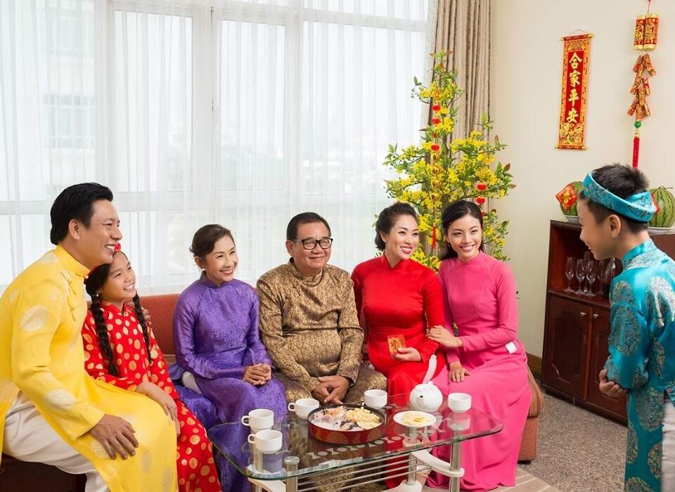 Chúc tết bố mẹ