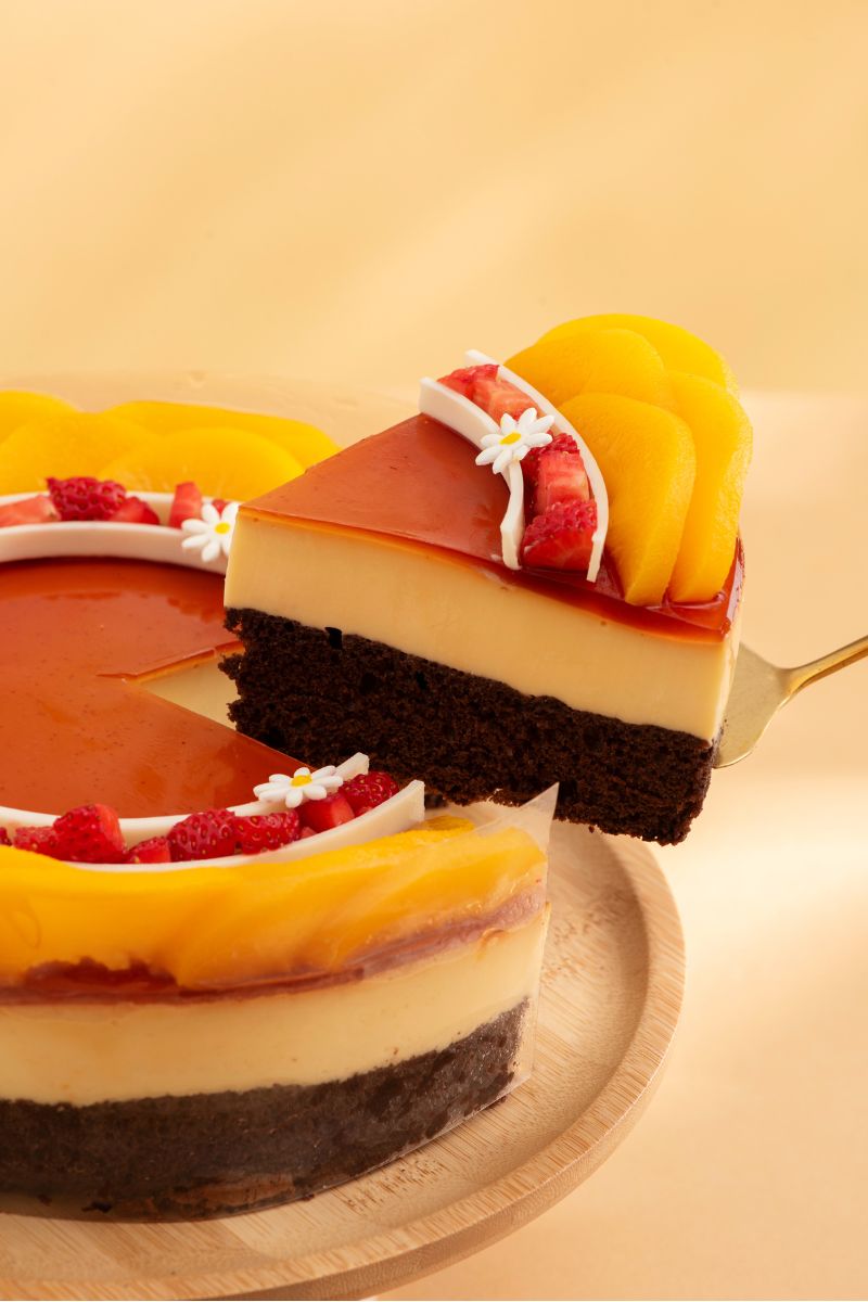 Flan Gato Peach Flower– Flan Gato Đào Dâu
