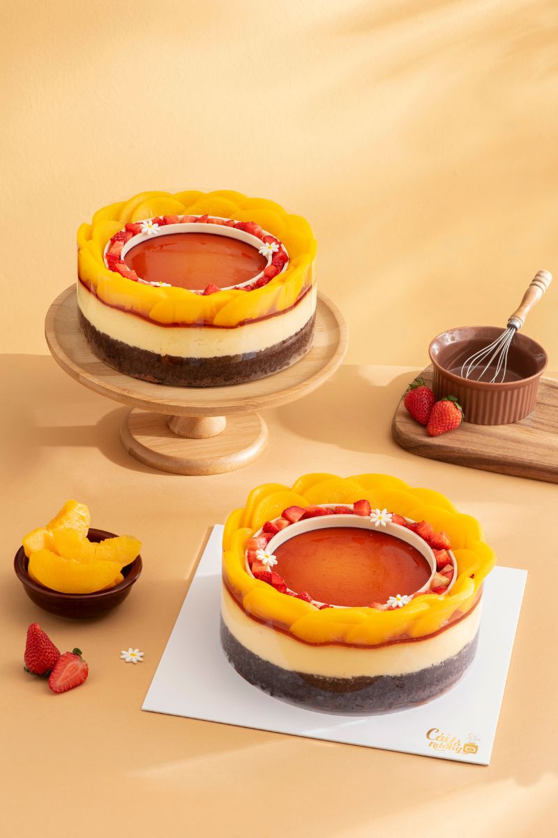 Flan Gato Peach Flower– Flan Gato Đào Dâu