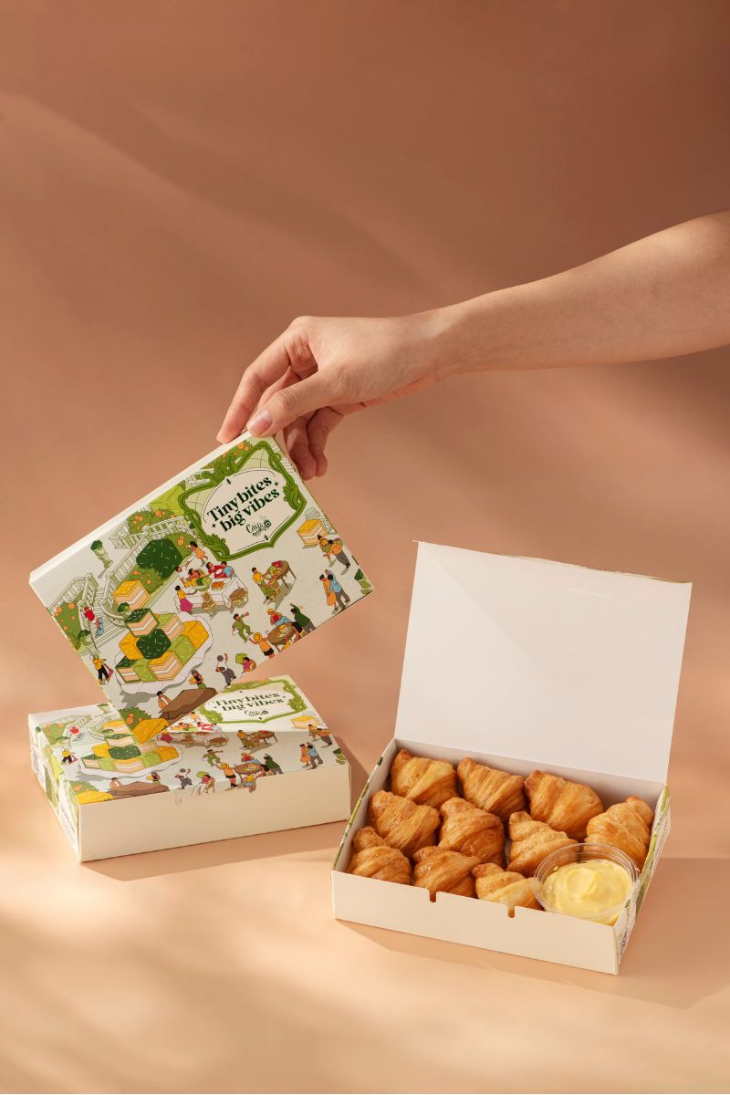 Set Bánh Mini Croissant Sốt Trứng Muối