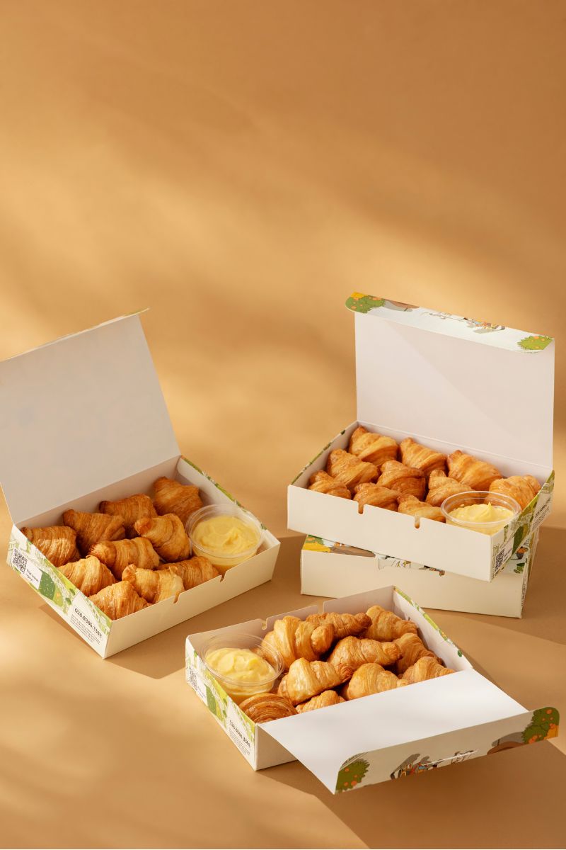 Set Bánh Mini Croissant Sốt Trứng Muối