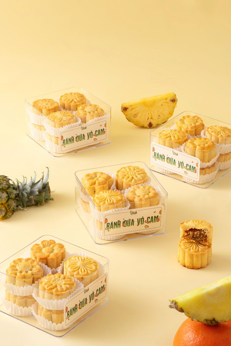 Hộp Bánh Dứa Vỏ Cam