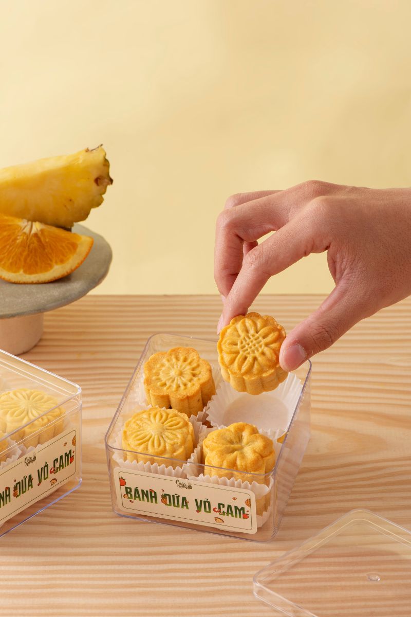 Hộp Bánh Dứa Vỏ Cam